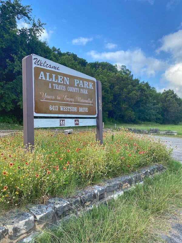 Allen Memorial Park Sign